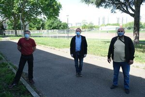 Stéphane Bribard, Didier Caheric et Brahim Boussaboun