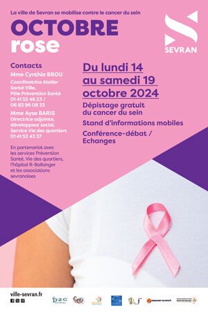 Programme Octobre Rose du lundi 14 au samedi 19