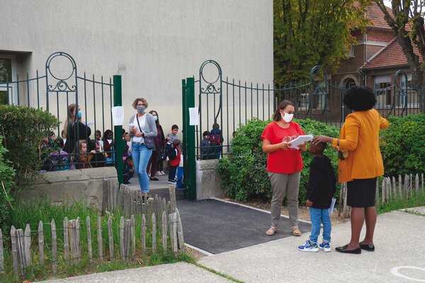 Rentrée scolaire à l'école Victor-Hugo, le 3 septembre 2020
